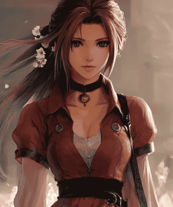 Aerith Gainsborough Fantasy Diamond Painting