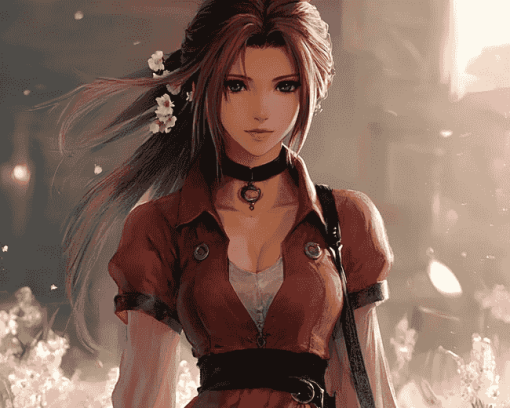 Aerith Gainsborough Fantasy Diamond Painting