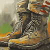 Aesthetic Army Boots Diamond Painting