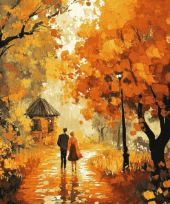 Aesthetic Autumn Landscape Diamond Painting