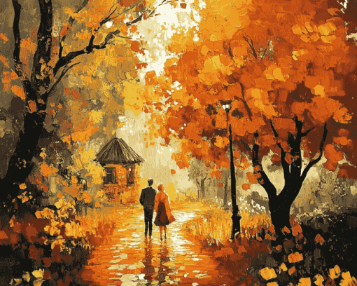 Aesthetic Autumn Landscape Diamond Painting