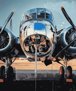 Aesthetic B25 Mitchell Aircraft Diamond Painting