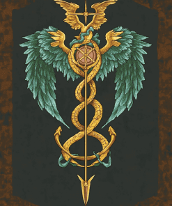 Aesthetic Caduceus Animation Diamond Painting