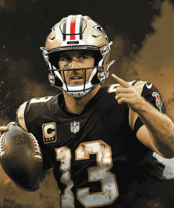 Aesthetic Drew Brees Sports Diamond Painting