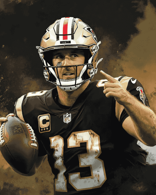 Aesthetic Drew Brees Sports Diamond Painting