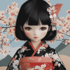 Aesthetic Japanese Doll Diamond Painting