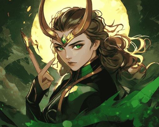 Aesthetic Lady Loki Art Diamond Painting