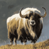 Aesthetic Muskox Diamond Painting