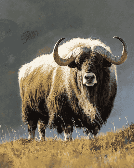 Aesthetic Muskox Diamond Painting