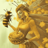 Aesthetic Queen Bee Animation Diamond Painting