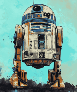 Aesthetic R2d2 Robot Diamond Painting