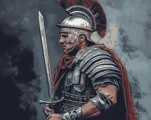 Aesthetic Roman Soldier Diamond Painting