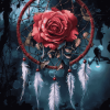 Aesthetic Rose Dreamcatcher Diamond Painting