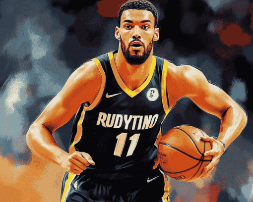 Aesthetic Rudy Gobert Basketball Diamond Painting