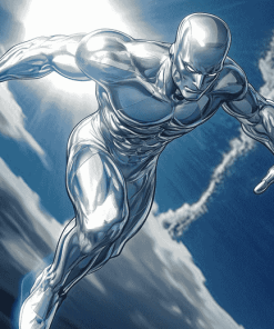 Aesthetic Silver Surfer Diamond Painting