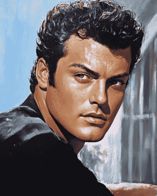 Aesthetic Tony Curtis Celebrity Diamond Painting