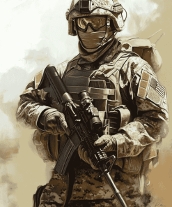 Aesthetic US Marines Diamond Painting