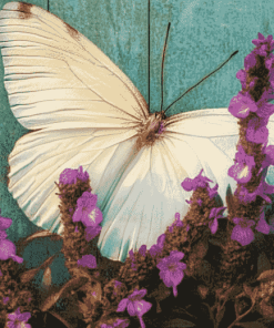 Aesthetic White Butterfly Diamond Painting