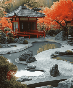 Aesthetic Zen Garden Landscape Diamond Painting