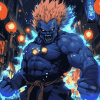 Akuma Anime Fighter Diamond Painting