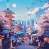 Amazing Japanese Cities Diamond Painting