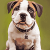 American Bulldog Puppy Diamond Painting