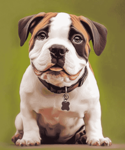 American Bulldog Puppy Diamond Painting