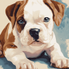 American Bulldog Puppy Diamond Painting