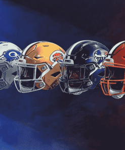 American Football Stars Helmet Diamond Painting