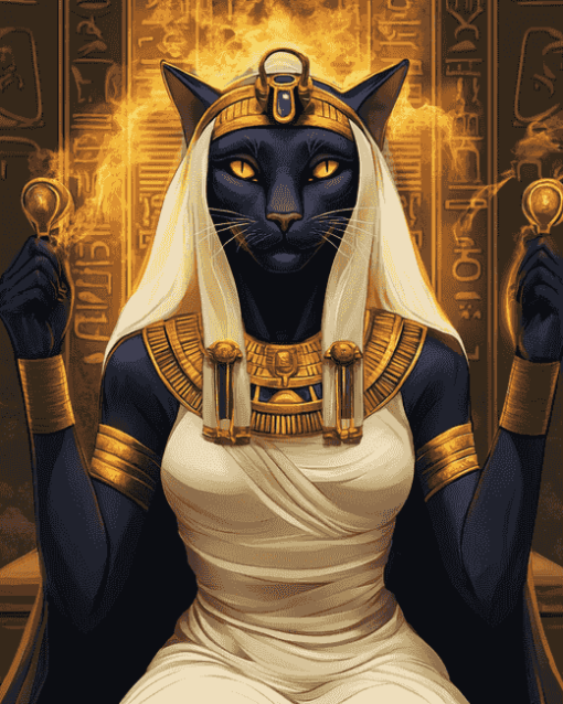 Ancient Egyptian Sekhmet Diamond Painting