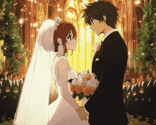 Anime Romance Wedding Diamond Painting