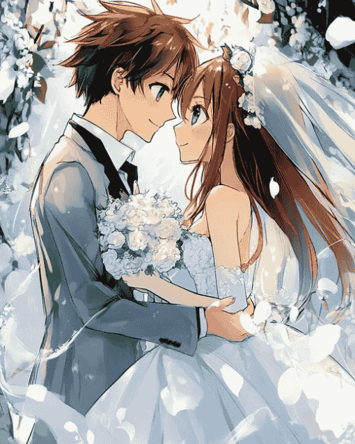 Anime Wedding Romance Diamond Painting