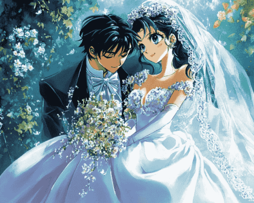 Anime Wedding Romance Diamond Painting