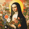 Antique St Theresa Diamond Painting