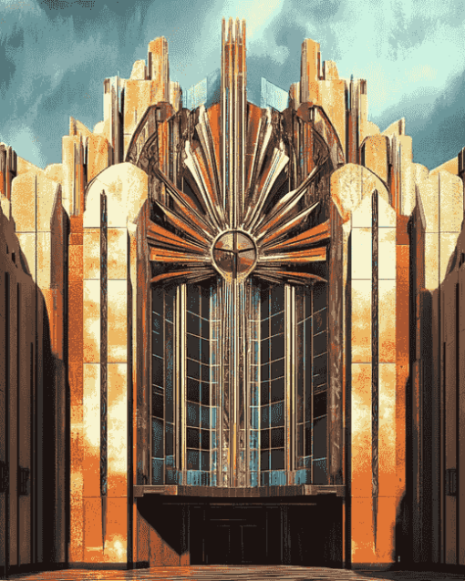 Art Deco Architecture Diamond Painting