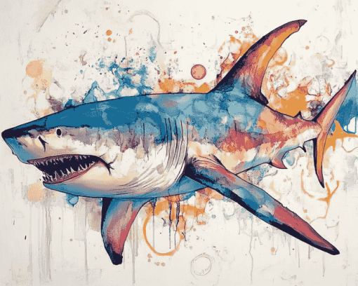 Artistic Hammerhead Diamond Painting