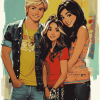 Austin And Ally Characters Diamond Painting