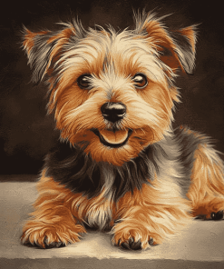 Australian Terrier Puppy Portrait Diamond Painting