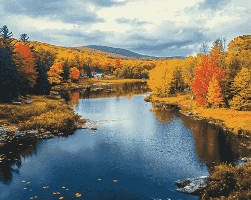 Autumn Landscapes of Upstate New York Diamond Painting