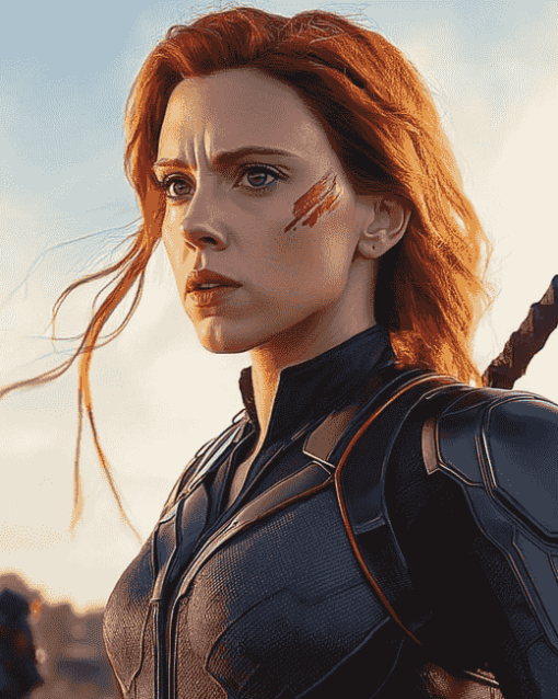 Avengers Black Widow Movie Diamond Painting