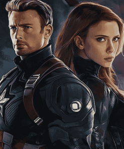 Avengers Clint and Natasha Diamond Painting