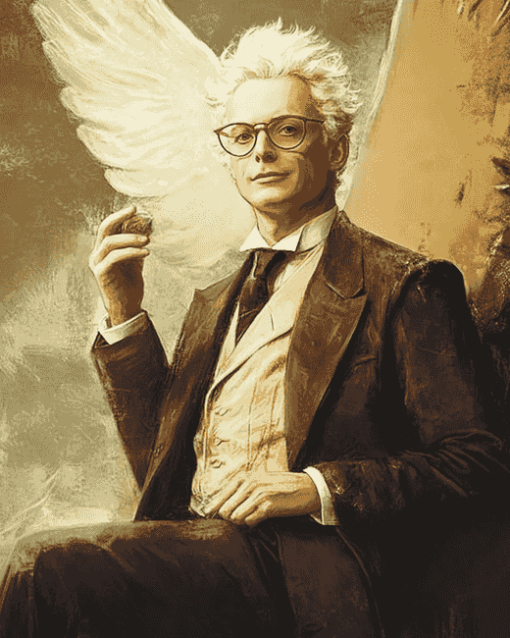 Aziraphale Good Omens Diamond Painting