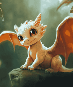 Baby Dragon Fantasy Diamond Painting