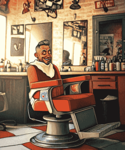 Barbershop Animation Diamond Painting