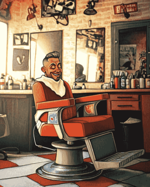 Barbershop Animation Diamond Painting