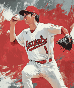 Baseball Pitcher Shohei Ohtani Diamond Painting