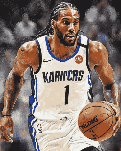 Basketball Icon Kawhi Leonard Diamond Painting