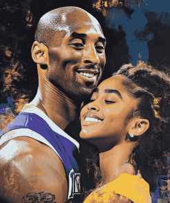 Basketball Legends Kobe and Gianna Diamond Painting