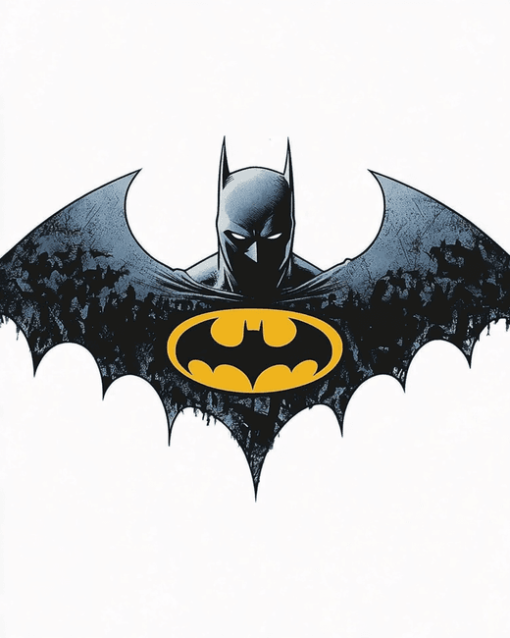 Batman Cartoon Symbols Diamond Painting