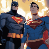 Batman and Superman Superhero Diamond Painting